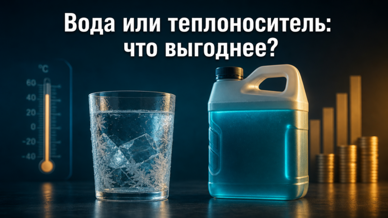 Теплоноситель или вода в системе отопления: экономика выбора за 5 лет