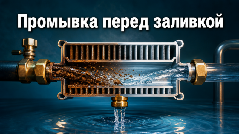 Промывка системы отопления перед заливкой теплоносителя: химическая, гидродинамическая и гидропневматическая очистка