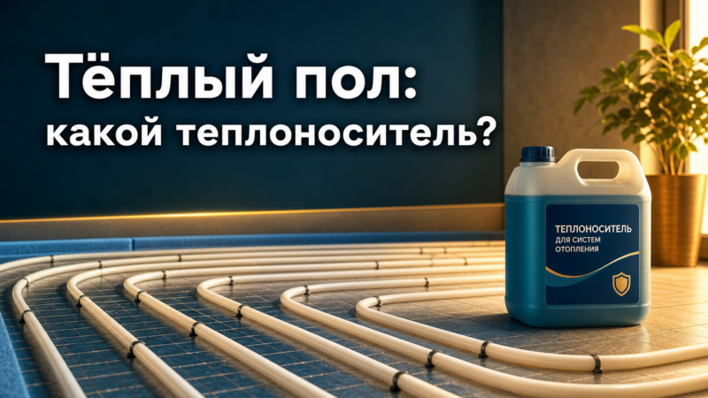 Теплоноситель для тёплого пола: какой выбрать и как правильно залить