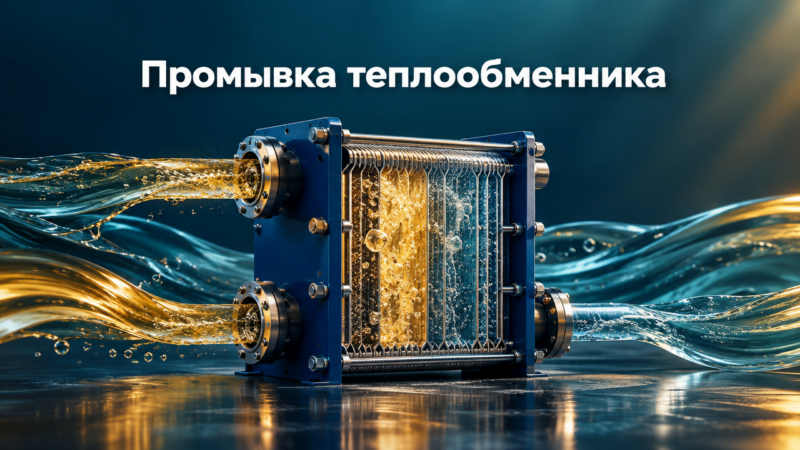 Химическая промывка теплообменников: реагенты, концентрации, время выдержки и контроль результата
