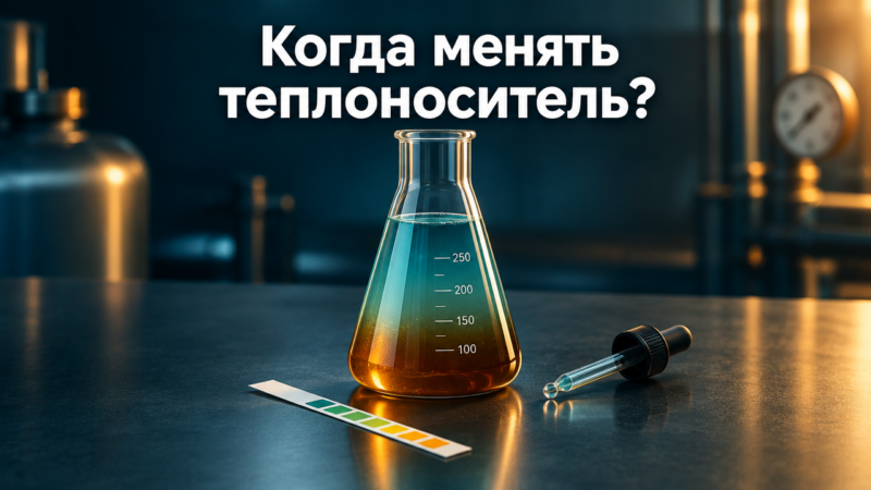 Деградация пропиленгликолевых теплоносителей: окисление, потеря присадок и критерии замены