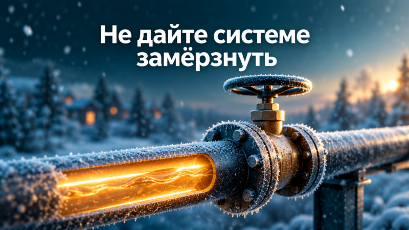 Гидравлические удары в системах отопления при отрицательных температурах: роль теплоносителя в демпфировании скачков давления